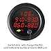 CNRAQR Five Display Air Suspension Gauge Air Ride Air Pressure Gauge 2Inch 0-290 PSI with 5Pcs 1/8NPT Sensors