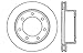 StopTech 128.65103L Sport Cross Drilled Brake Rotor; Rear Left