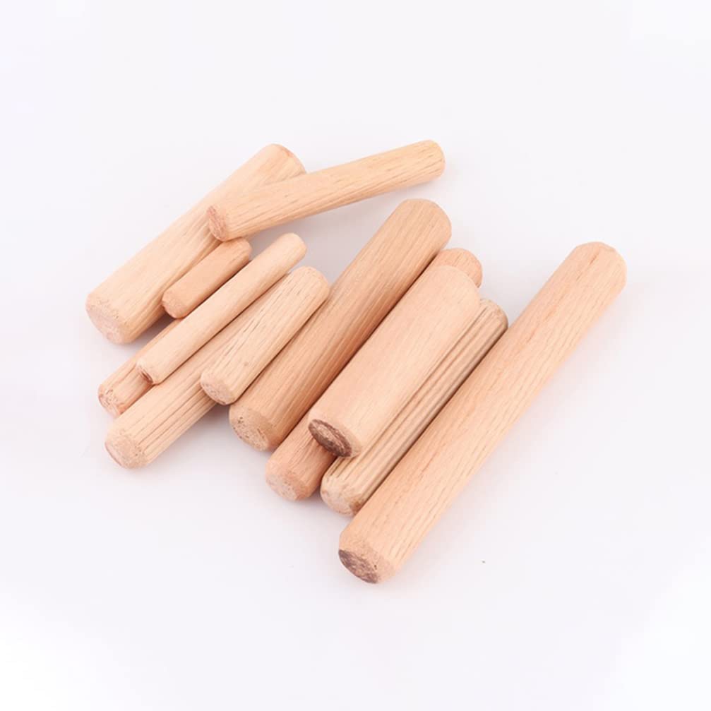 Wooden Dowel Pins 100pcs Beige Wood for Drawer Repairs