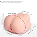 Male masturbator Toys with Two Suction Holes, Realistic Ass Butt Pocket Pussy Stroker Masturbation with Virgin Tight Vagina Anal for Men 3.6 Pound