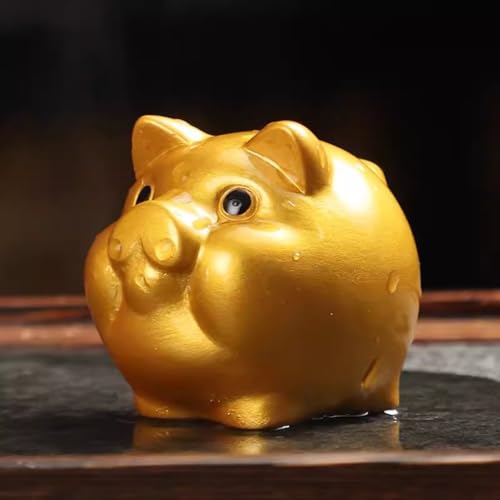 Accessoires de service à thé et statue de cochon à haute température - 7