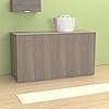 Ve.Ca. Mobile lavanderia con ante Riga 175 cm in legno, copri lavatrice/asciugatrice, diversi colori, anche su misura, bagno (Rovere grigio)