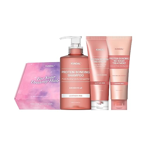 【KUNDAL/クンダル】ダメージケア3個入りセット（シャンプー500ml+トリートメント250ml +ノーウォッシュトリートメント130ml） #レザーアイリス #Leather Iris #フェミニンな香りのサムネイル