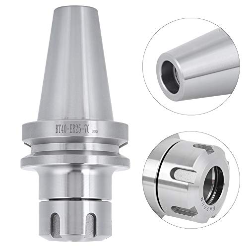 Acouto BT40‑ER25‑70 Uchwyt Narzędziowy z tuleją zaciskową Stal Stopowa 40cr do Tokarek CNC Akcesoria do Frezowania wytrzymują i Ch BT40‑ER25‑70 Uchwyt Narzędziowy z tuleją zaciskową z ZaciskowąStop