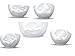 Produktbild Fiftyeight Products Schalen Set 5 TLG. Schüssel durchgeknallt 2600 ml + 4 Schalen 500 ml Verschiedene Motive