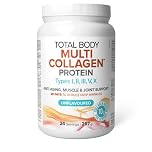 Natural Factors Total Body Multi Collagen Protein, 267g, Unflavoured, 10g of Hydrolyzed Collagen per Scoop, 24 Servings, Combines 5 Types of Collagen, Anti-Aging, Muscle & Joint Support, 28 Days to Reduce Wrinkles, Keto & Paleo Friendly, Proudly Canadian