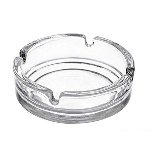 Whitesea Glass Ashtrays for Cigarettes, Portable Decorative Modern Ashtray for Home Office Indoor Outdoor Patio Use, Fancy Cute Cool Ash Tray