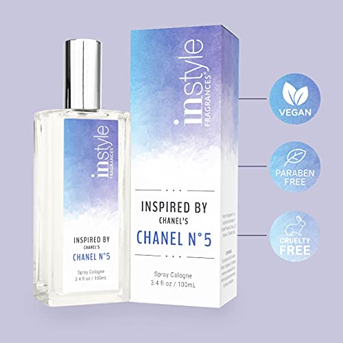 Instyle Fragrances | Inspired By Chanel's Chanel No. 5 | Women’s Eau De Toilette | Vegan, Paraben Free | Never Tested On Animals | 3.4 Fluid Ounces #TOP3