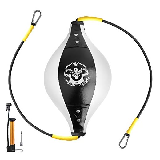 Luniquz Double End Boxing Bag, Speed Punching Ball Set with Pump Snap Locks for Adult Kid Gym Kickboxing MMA