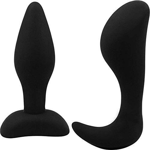Butt plugs silicone Dominant Submissive Collection 2 noir bandeau yeux plaisir