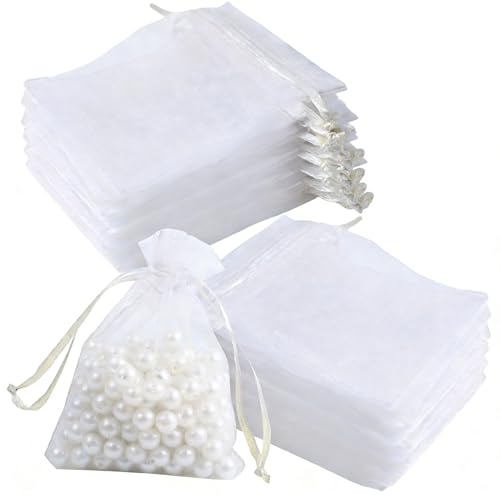 La Mejor Recopilación de recuerdos dia del padre los preferidos por los clientes. 26 100 Piezas Bolsas De Regalo De Organza Transparente 7x9CM,Mini Bolsas De Regalo Con Cordón,Bolsas De Dulces Para Boda, Fiesta, Cumpleaños, Navidad, Joyería, Día de la Madre,...