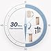 FREDBECK 36in x 84in Wood Barn Door with 6.6FT Barn Door Hardware Kit Included K Shape Solid Spruce Panel Need to Assembly