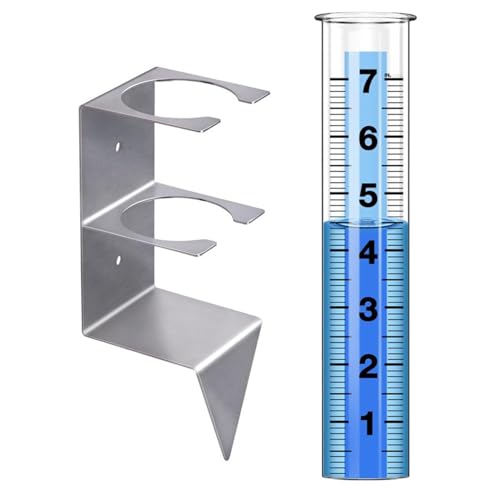 Medidor de agua para lluvia,Pluviómetro para exteriores,Medidor de lluvia portátil para patio - Medidor de agua reutilizable, pluviómetro a prueba de congelación para, patio, jardín, patios, césped
