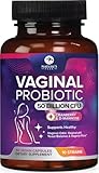 Vaginal Probiotics for Women pH Balance with Prebiotics - 50 Billion CFU - 10 Unique Feminine Strains, Cranberry & D-Mannose for Women's Probiotic Vag Health, Supplement Bottled in USA - 60 Capsules