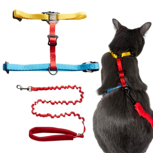 Travel Cat Harness Bungee Leash
