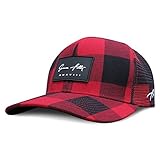 Grace Folly Trucker Hat for Men or Women- Many Cool Designs (Red Plaid)
