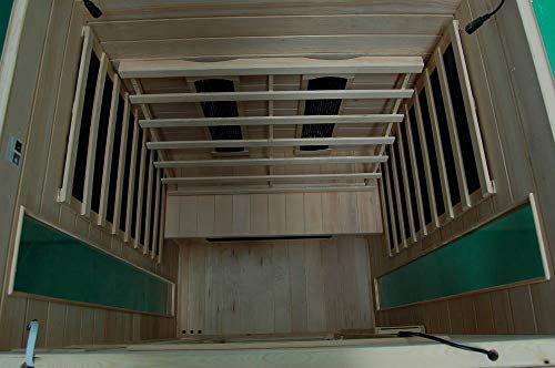 XXL Luxus LED Infrarotsauna Infrarotkabine- Wärmekabine Sauna +Radio USB MP3-5