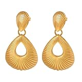 Pendientes vintage versátiles Pendientes de gota de agua personalizados Pendientes de moda para niñas (oro)