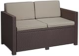 Allibert Rattan Lounge Sofa "Victoria" 2-Sitzer
