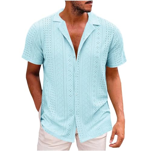 Polo hommes longues imprimées d'été simples et tee shirt col v confort