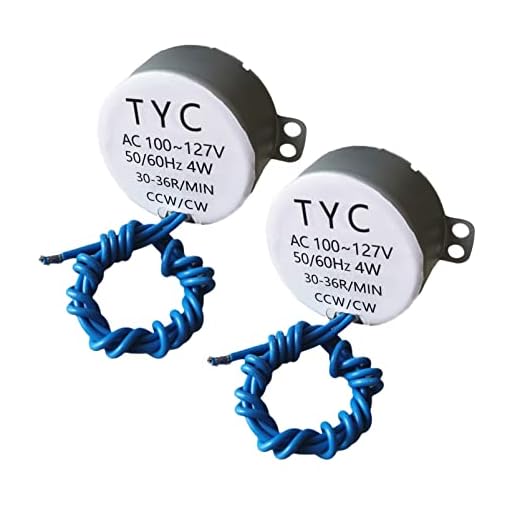 NAIVE BLUE Electric Synchronous Synchron Motor 50/60Hz AC 100~127V 4W CCW/CW for Hand-Made, School Project, Model or Guide Motor 30-36RPM