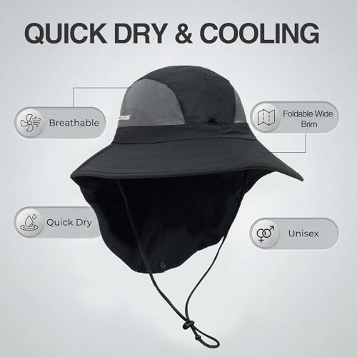 Sombrero plegable de ala ancha con protección UPF 50+ miniatura 2