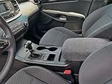 Auto Console Covers- Compatible with The Nissan Pathfinder 2005-2010 Center Console Armrest Cover Fleece - Dark Gray