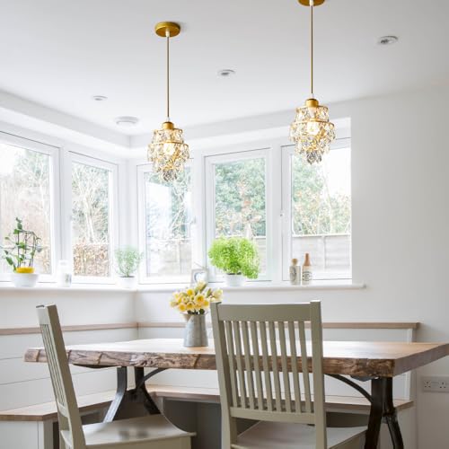 Lámpara colgante para comedor dorada que transforma y aporta luz a tu hogar 3