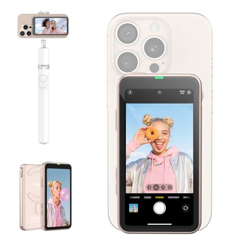 TELESIN スマホ用 自撮りモニター iPhone/Android対応 スマホ用ミラーリングアダプター 4インチ版