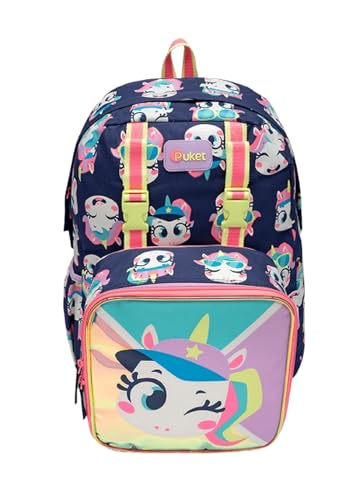 Mochila Costas com Lancheira Unicórnio Tênis - Puket