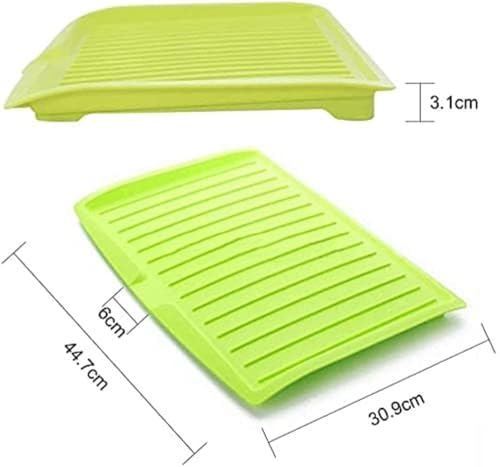 Image of Kitchen Utility Draining Board with Hanging Hook, Dish Rack, Plastic Dish Drainer Tray, Large Sink Drying Rack, Kitchen Tableware Organizer, Drain Board For Utensils, Vegetable & Fruit