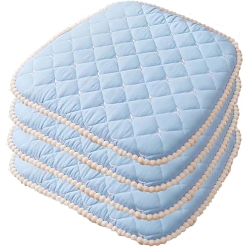 Extra Thick Cotton Seat Cushions 18x17 - Soft, Skin-Friendly Dining