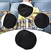JunZheHub Storage Bag for Tom, Zippered, Made of Black Oxford Cloth, Waterproof, Thick, Portable, Carrying Case for, for 16in Floor Tom #2