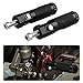 2pcs Noir pour Moto Pliant Repose-Pieds CNC Motor Bike Footpegs Pédales Pièces