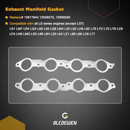 Image of GEN 3 5.3 LS Gasket Set, 6.0 Head Gasket Kit Compatible with 1999-2010 GM Chevrolet 4.8L /5.3L /5.7L /6.0L LS1 LS6 LQ4 LQ9 Engine, Replace# 12633904 12558177 BTR73450