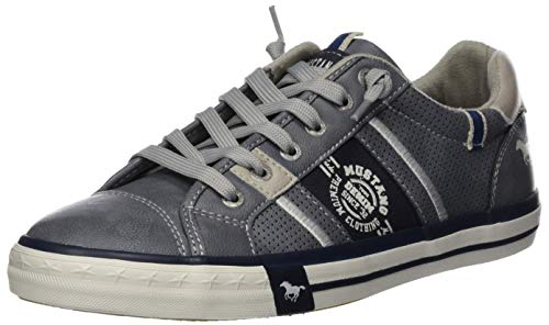 Mustang 4072-308-875, Baskets Enfiler Homme, Bleu (Sky 875), 44 EU