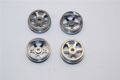 XMods Evolution Touring Upgrade Parts Aluminum Front & Rear Sinkage Rims (6 Poles) - 4Pcs (Ridge) Gray Silver