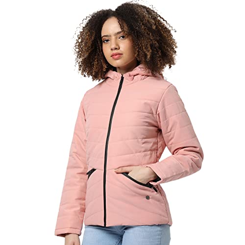 Image of PINACOLADA Women's Puffer Regular Fit Bomber Jacket For Winter Wear | Standing Collar | Full Sleeve | Zipper | Casual Jacket For Woman & Girl | Western Stylish Jacket For Women