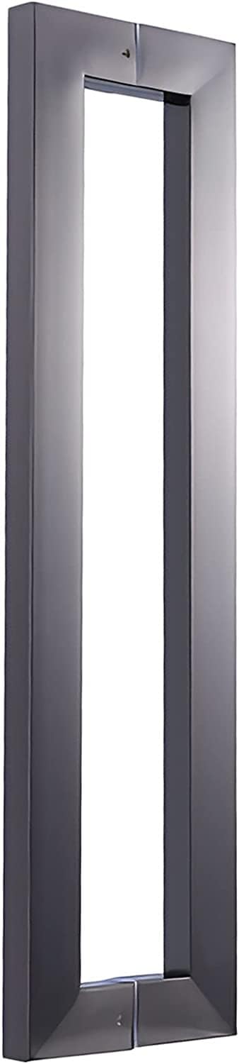 Poignée de porte en verre métallique au design minimaliste et épuré