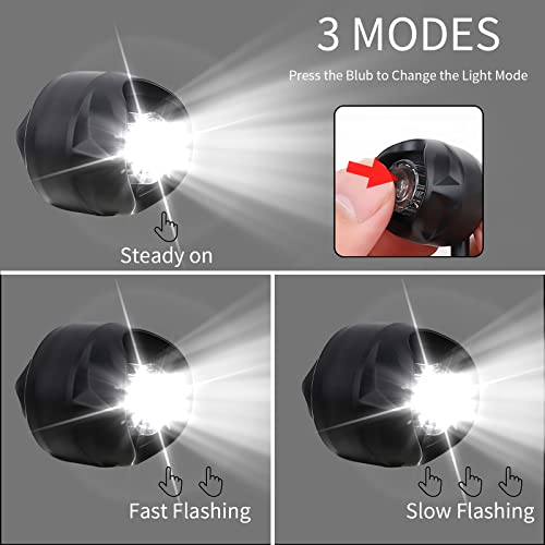 image for Vergissm Rechargeable Headlights for Croc, 2 PCs Small LED Lights for 