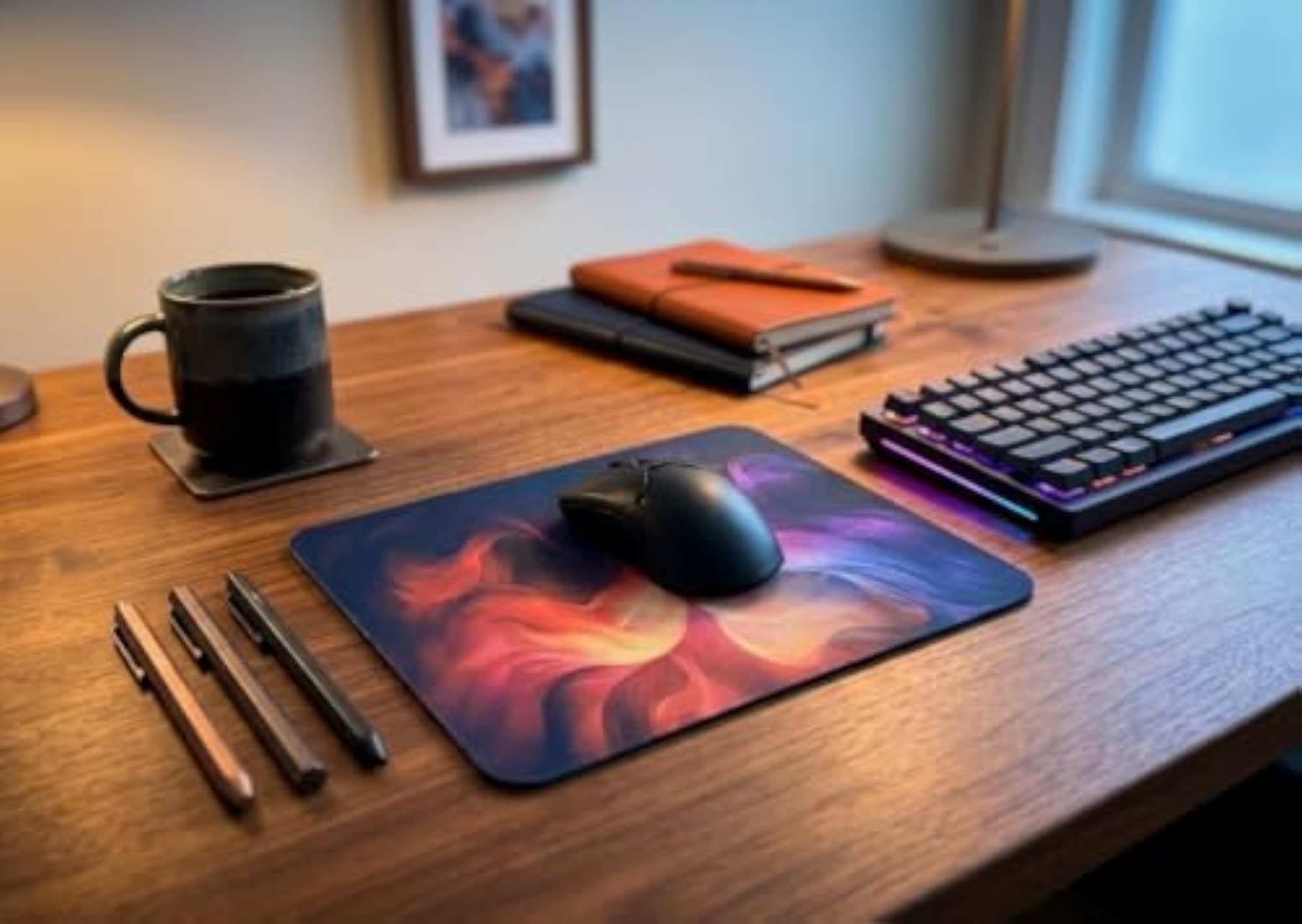Mouse Pad with Anti-Slip Rubber Base