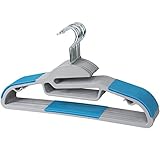 [Leichtgewicht] Das Gewicht des Kleiderbügels beträgt nur 0,068 kg und die Dicke beträgt nur 0,5 cm. Kann den größten Teil Ihres Kleiderschranks sparen