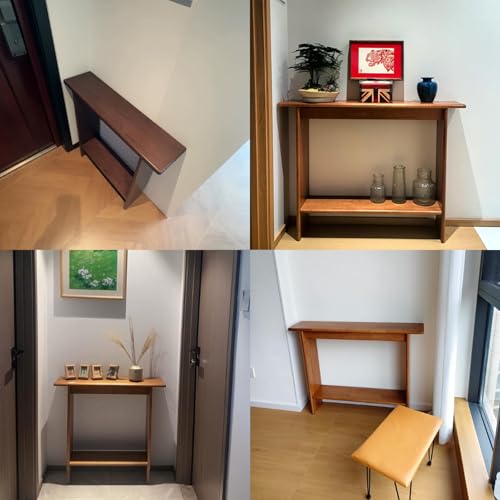 Mesa de sofa estrecha para decorar pasillos modernos y salones 4