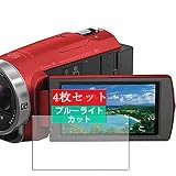 4枚 Sukix ブルーライトカット フィルム 、 ソニー SONY ビデオカメラ Handycam HDR-CX680 向けの 液晶保護フィルム ブルーライトカットフィルム シート シール 保護フィルム（非 ガラスフィルム 強化ガラス ガラス ケース カバー ） new version