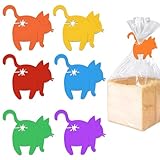 6PCS Cat Bread Clip,Cat Bag Clips for Food,Funny 3D Printed Bag Holder,Reusable Food Clips for Bags,Multicolor Bread Bag Clip,Chip Clip Cute,Novelty Kitchen Gadget Quirky Home Decor Gift for Cat Lover