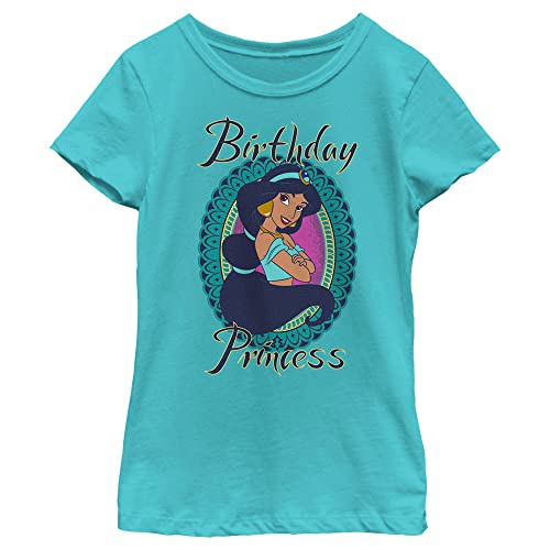 Disney Girl's Jasmine Bday Prin T-Shirt