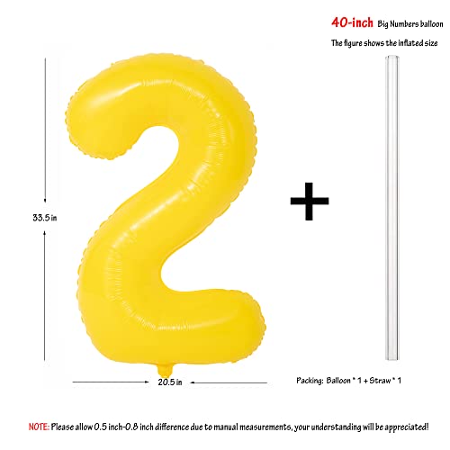 40 In Yellow Graffiti Number Balloons Helium Foil Mylar Balloon Birthday Party Banquet Decoration Digital 2 #TOP1