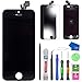 MMOBIEL LCD Display Touchscreen Digitizer Ersatz kompatibel mit iPhone 5 (Schwarz) Reparatur Set mit Anleitung
