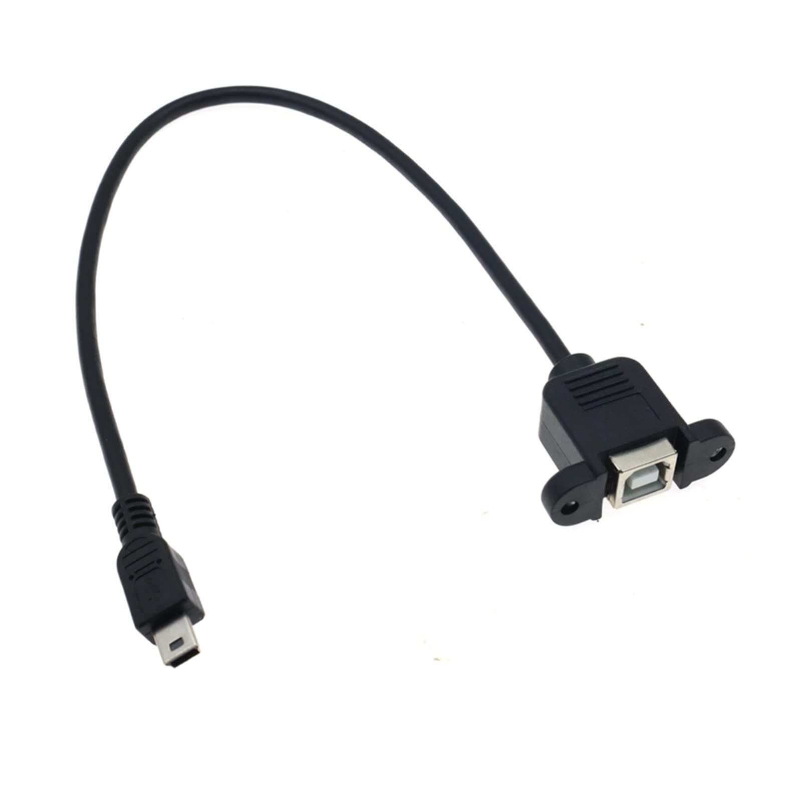 Con foro a vite di montaggio a pannello USB 2.0 B. Presa femminile a micro USB 5. -Pin cavo maschio compatible with il connettore dello scanner della stampante del computer(0.5m)
