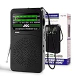 OSDUE Radio Portatil Pequeña, Radio Am/FM/SW Reproductor con Luces de Emergencia Práctico Mosquetón Altavoz y Conector para Auriculares, Deportes Musica Noticias para Caminar y Viajar, Pilas AA